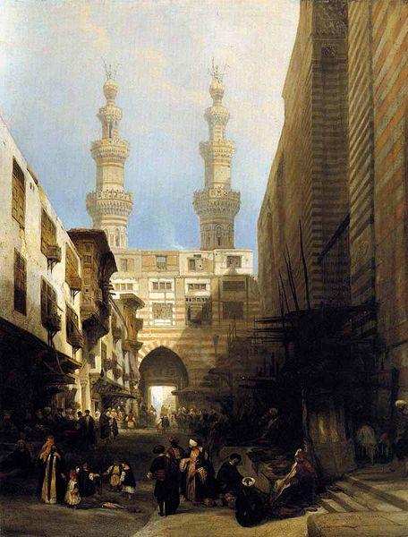 David Roberts A View in Cairo Germany oil painting art